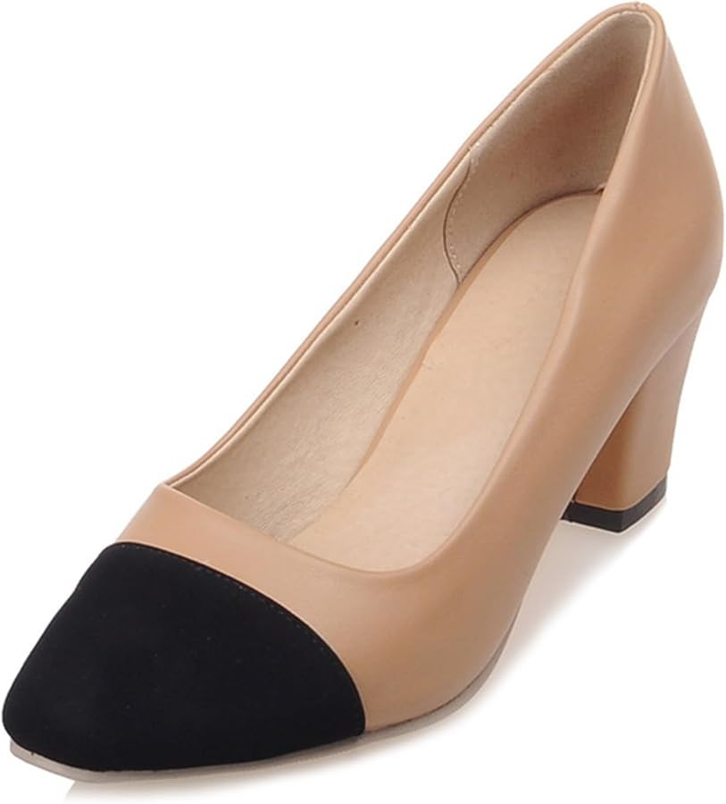 Gicoiz Office Block Heels Women Work Slip On Shoes | Amazon (US)