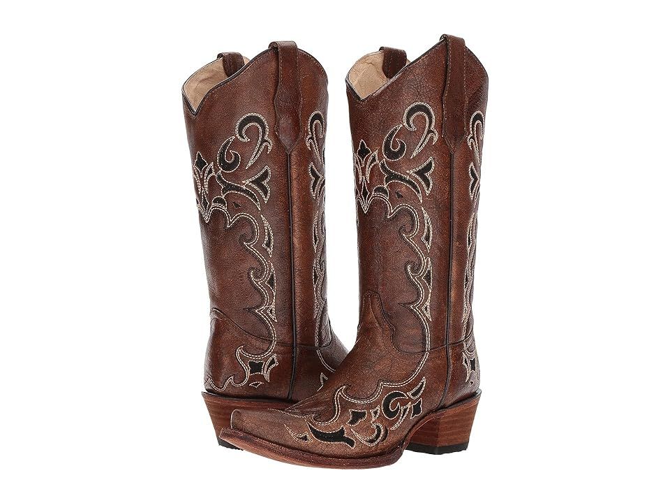 Corral Boots L5247 (Black/Brown) Cowboy Boots | Zappos