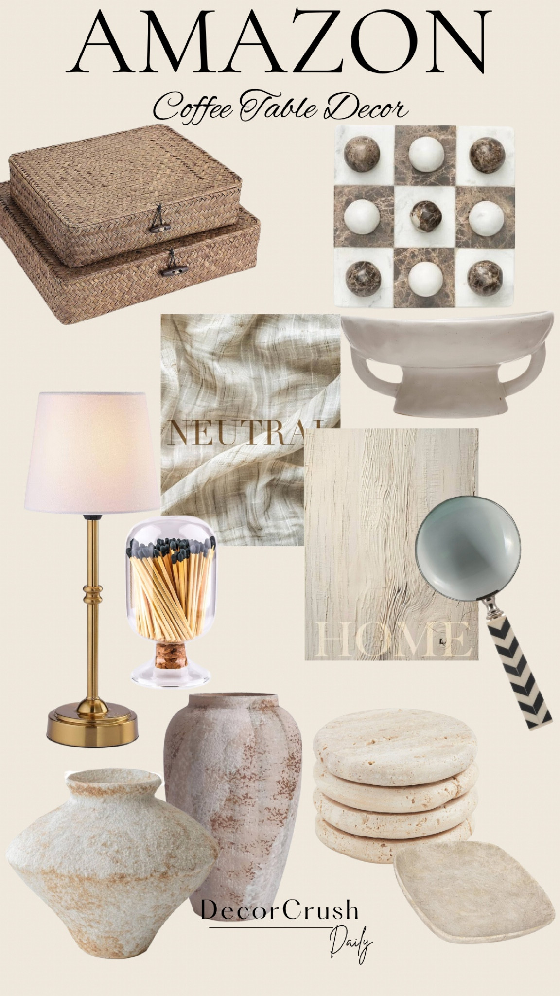 Amazon Coffee table decor 

#LTKHome #LTKFindsUnder100 #LTKStyleTip