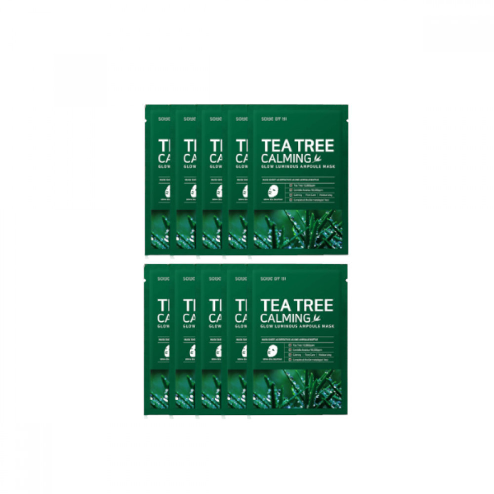 SOME BY MI - Tea Tree Calming Glow Luminous Ampoule Mask - 10pcs | STYLEVANA
