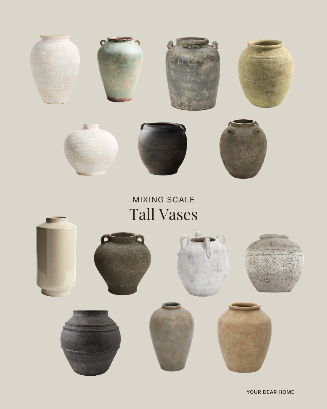 Tall ceramic vases add height and presence to consoles and corners. I love textured, earthy finishes for that organic, layered look. 

 #LTKHome