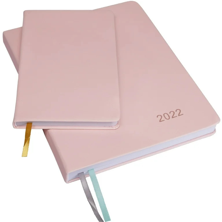 2022 Planner 8"x10" and 5"x8" Journal 14 Months (Begins November 2021/2022 Calendar) (Pink) | Walmart (US)