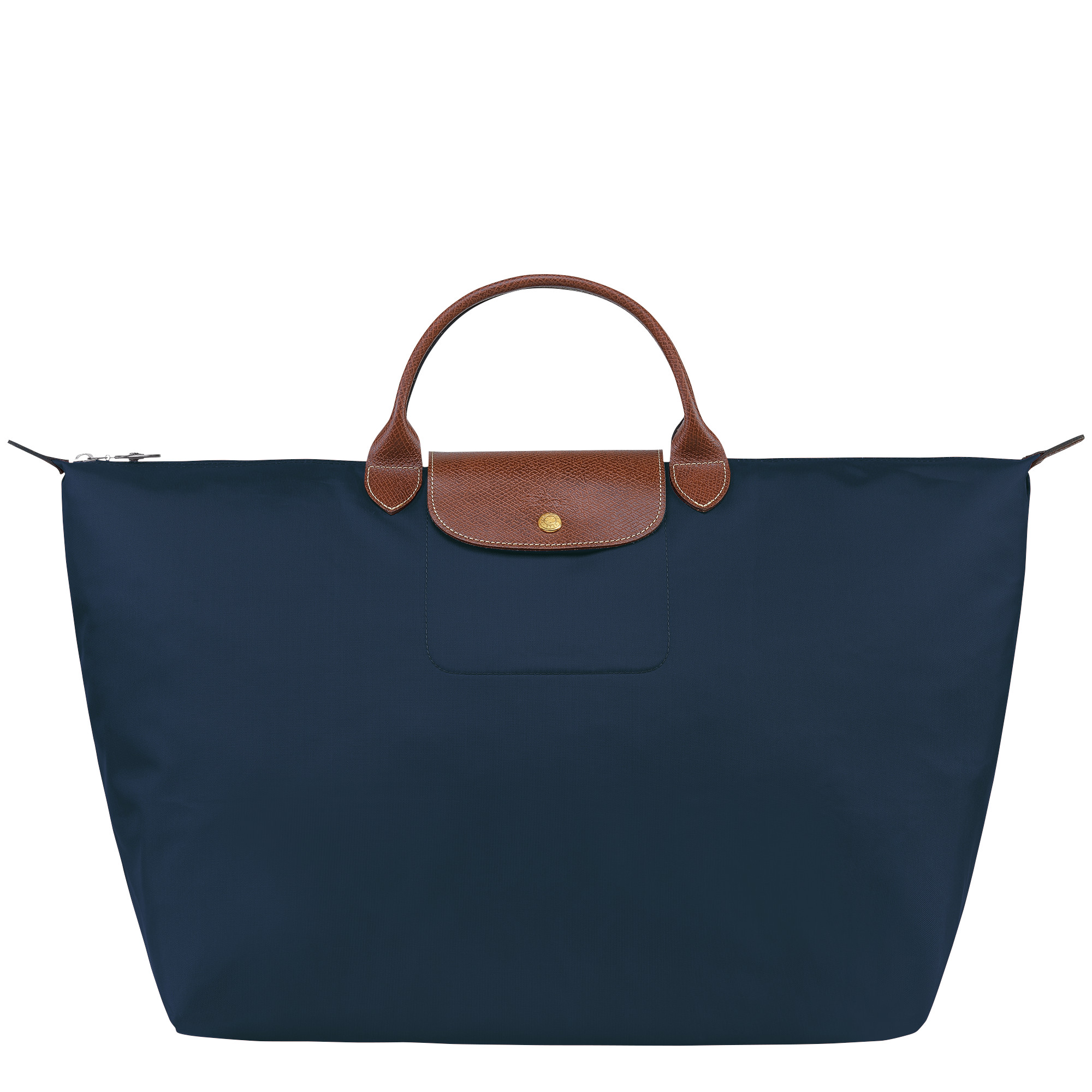Le Pliage Original L Travel bag Navy - Recycled canvas | Longchamp US | Longchamp