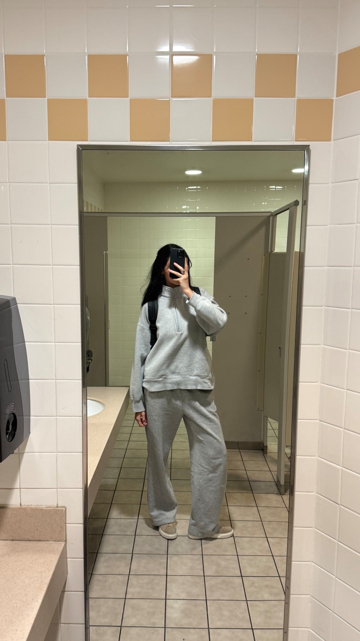 When in college… a cozy sweat set it is 9/10 times.