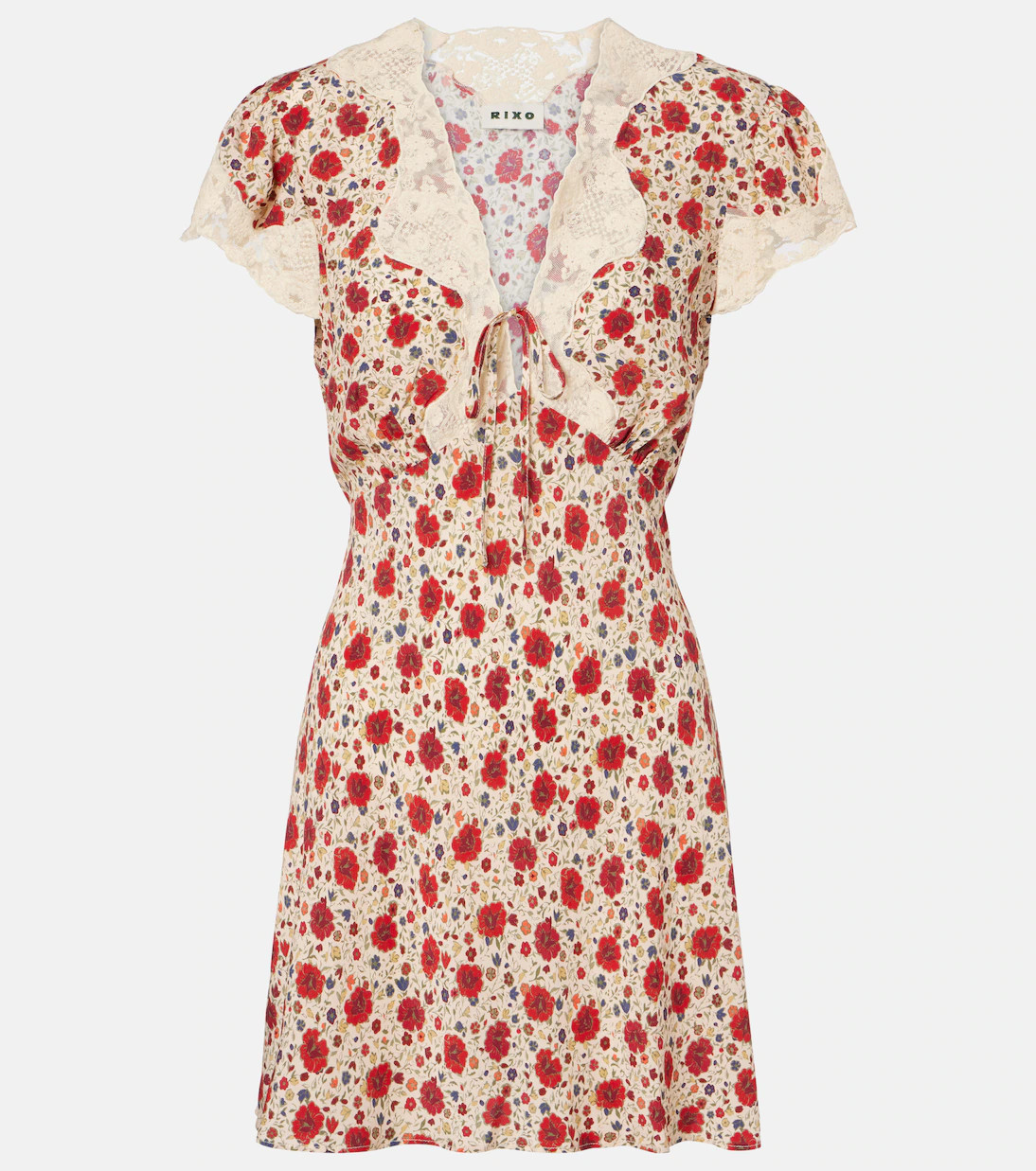 Lacie lace-trimmed floral minidress | Mytheresa (US/CA)