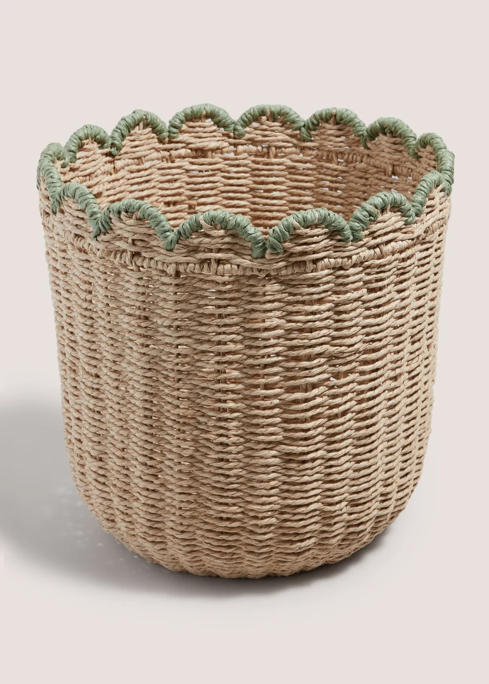 Scallop Edge Storage Basket | Matalan (UK)