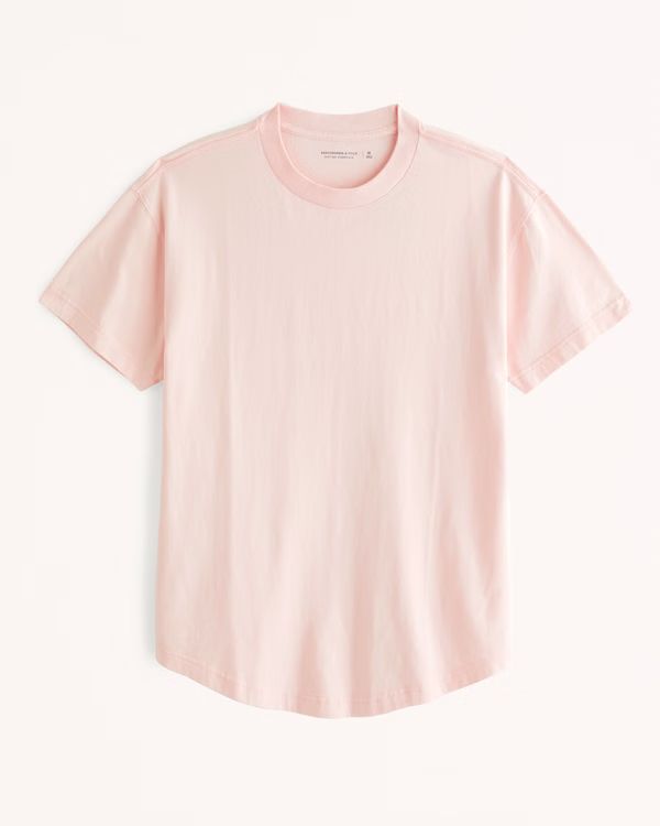 Essential Curved Hem Tee | Abercrombie & Fitch (US)