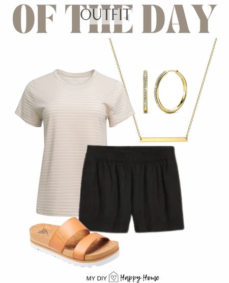 Todays OOTD

•striped tshirt
•linen shorts
•gold tone hoops
•bar necklace 
•reef sandals 

#LTKShoeCrush #LTKMidsize #LTKFindsUnder50