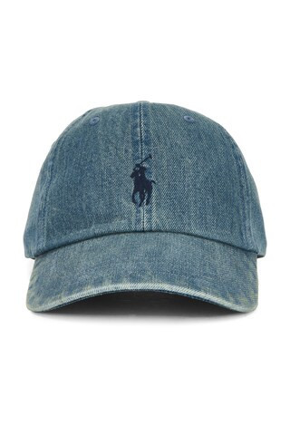 Polo Ralph Lauren Denim Baseball Hat in Blue | FWRD 
