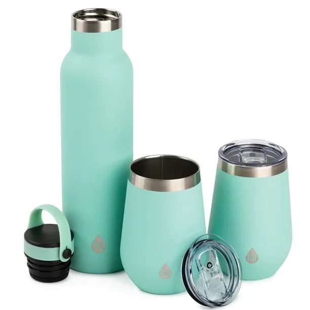 TAL Stainless Steel Ranger Wine Tumblers 26 fl oz. 3 Pack, Teal | Walmart (US)