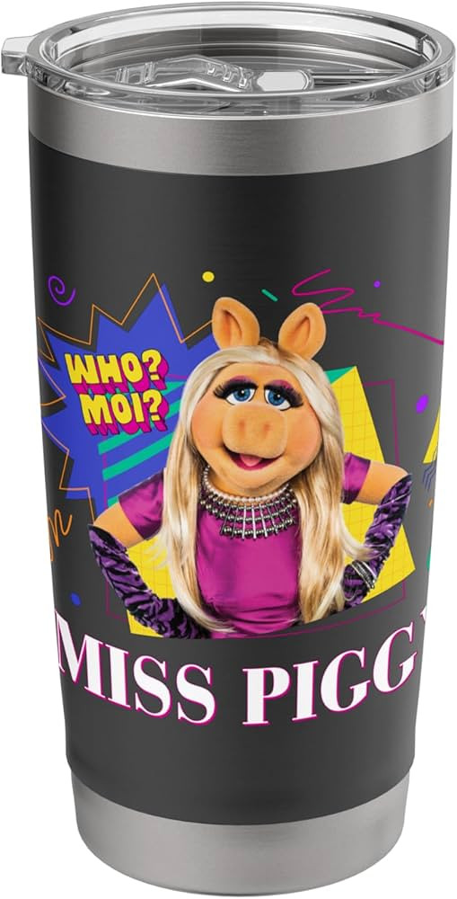 Disney Muppets Miss Piggy Retro ’90s Muppet Matching Stainless Steel Insulated Tumbler | Amazon (US)