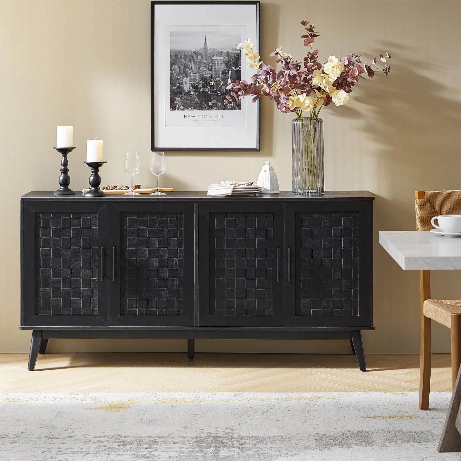 Beachcrest Home Aleksei Modern 63" Wide Sideboard with Adjustable Shelves | Wayfair | Wayfair North America