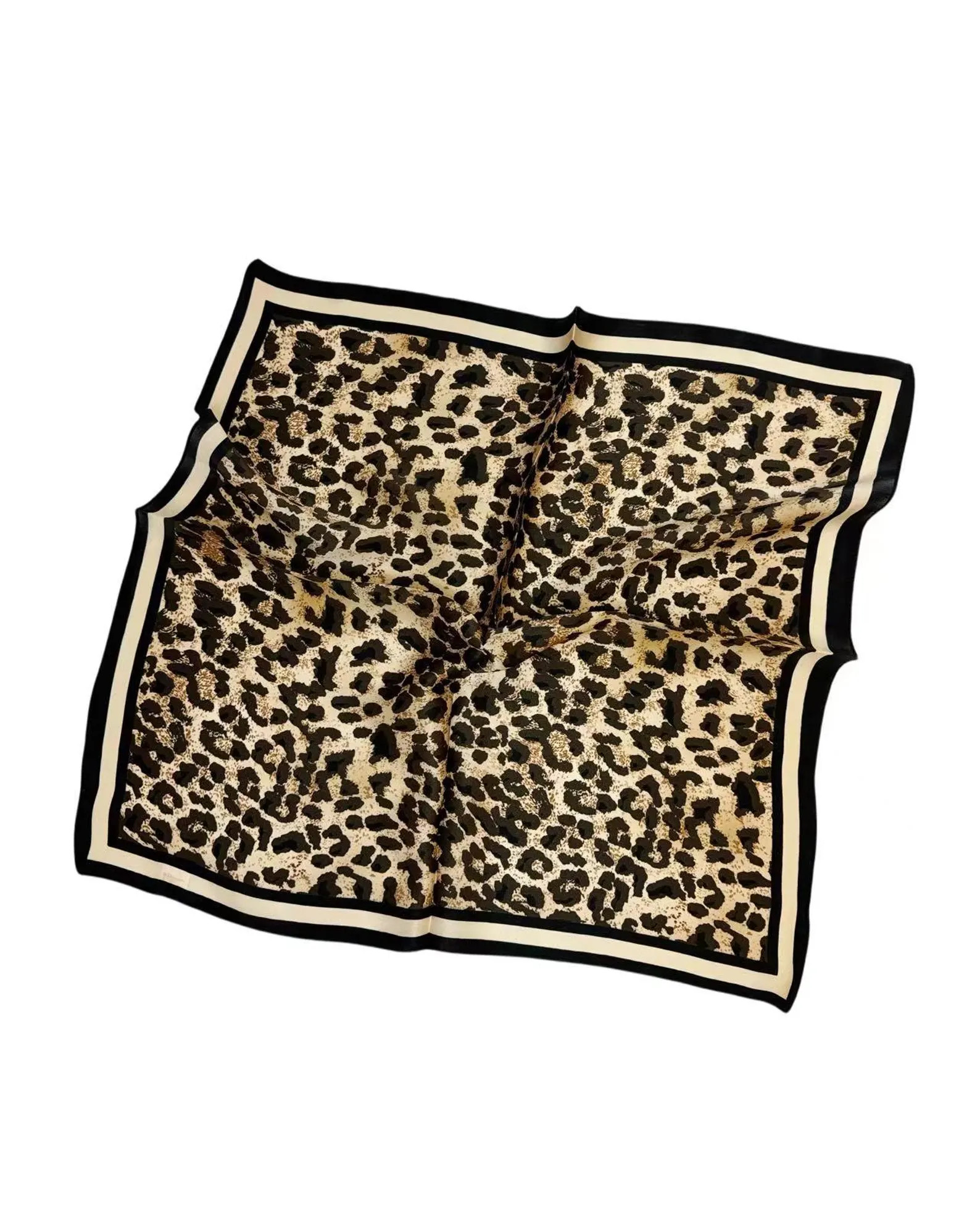 100% Mulberry Silk Scarf Classic Leopard Print Scarf Women Silk Bandana Neckerchief Head Scarf El... | Etsy (US)