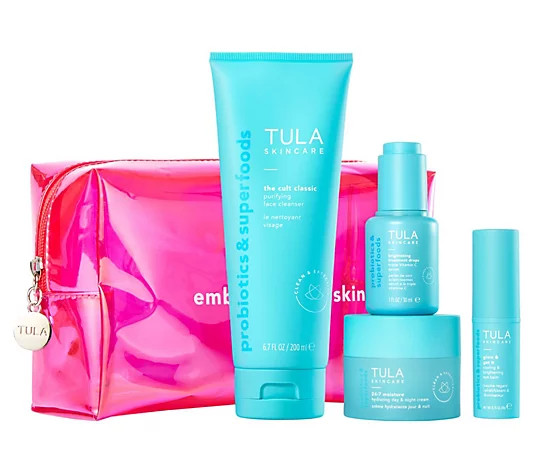 TULA Glow With Confidence 4 Piece Routine Kit - QVC.com | QVC