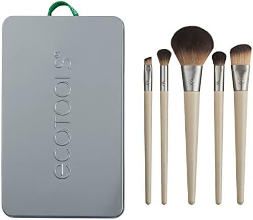 EcoTools Makeup Brush Set for Eyeshadow, Foundation, Blush, and Concealer with Bonus Storage Case... | Amazon (US)
