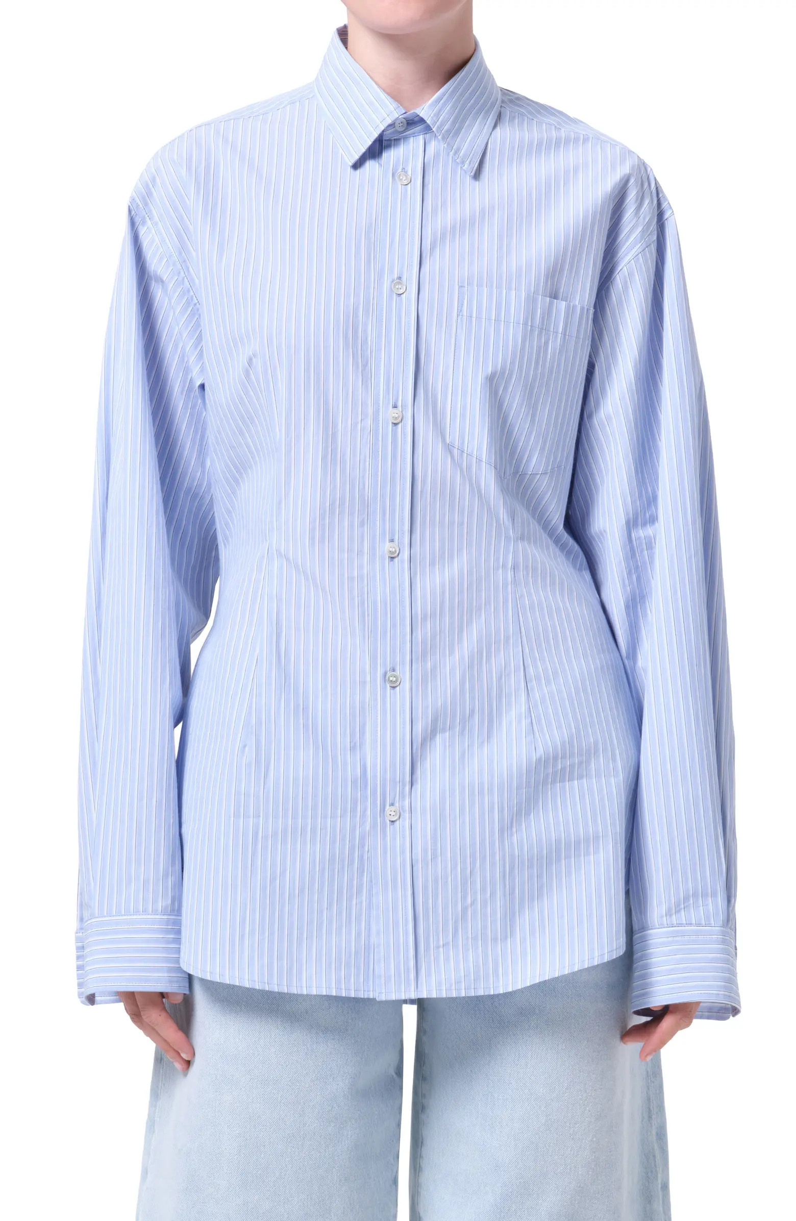 Cinch Stripe Button-Up Shirt | Nordstrom