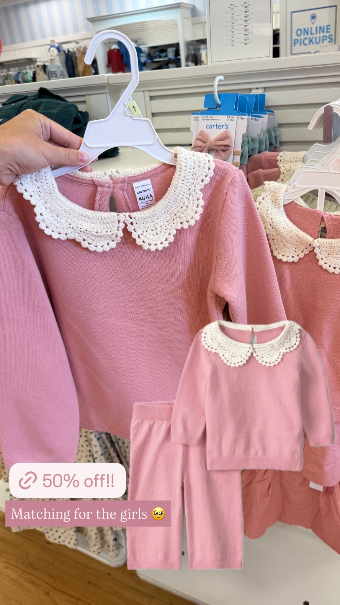 Matching for the girls 🥹 @carters