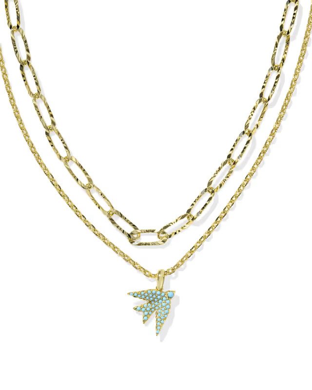 Melody Bird Gold Multi Strand Necklace | Kendra Scott