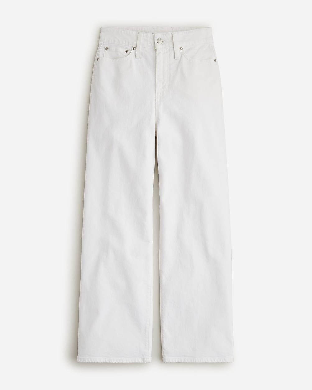 Curvy slim wide-leg jean in white | J.Crew US