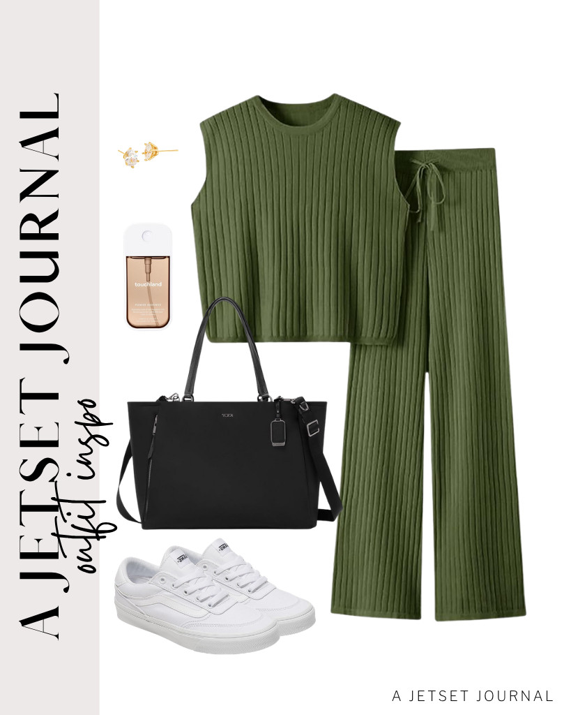 Pair this two-piece ribbed knit outfit with white Vans Brooklyn Ls shoes. TUMI’s Voyageur Valette Tote is the perfect way to dress up this fit! You can accessorize with stud earrings, too.


#LTKSeasonal #LTKSaleAlert #LTKTravel 

 