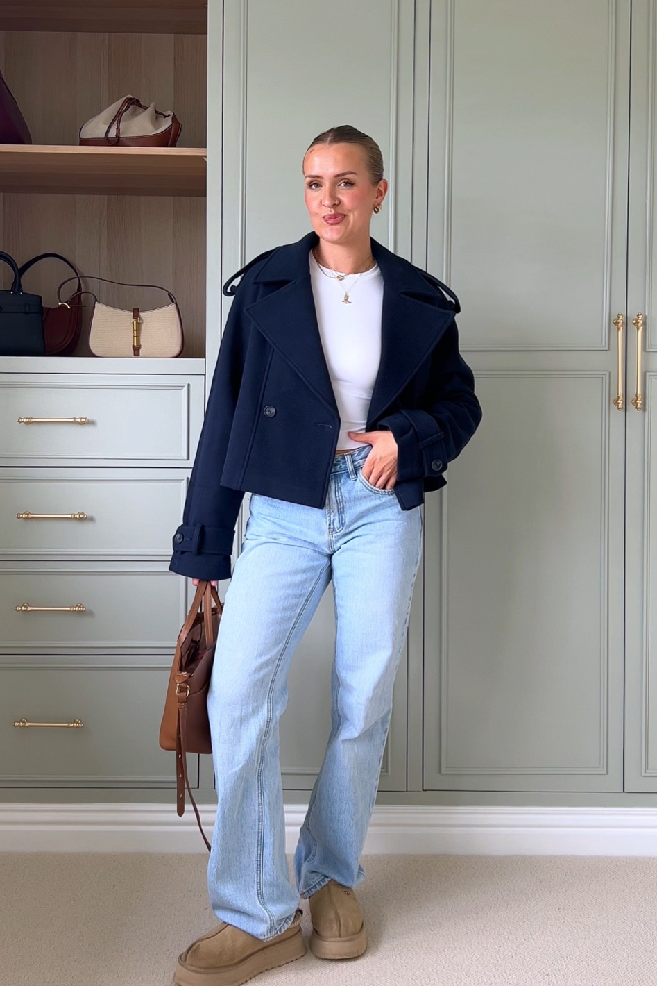 ASOS wool crop trench coat giving scandi vibes for this autumn! I wear size small x 