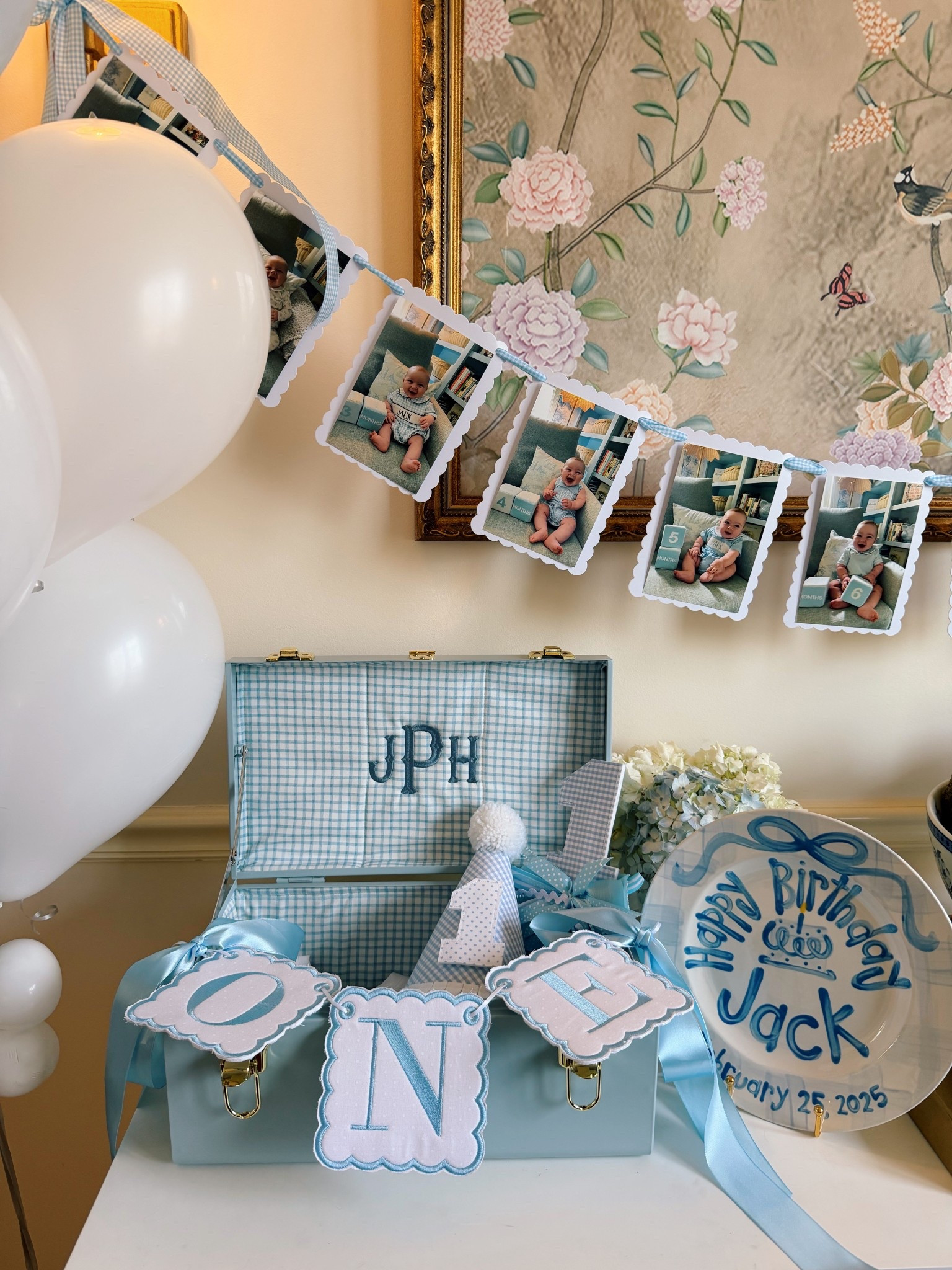 Details for my baby’s first birthday! 🥹🩵