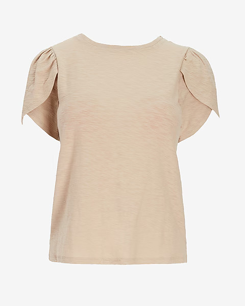 Skimming Tulip Sleeve Tee | Express