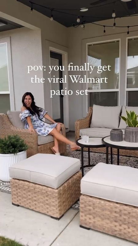 So happy we got the viral Walmart patio set! The rocking swivel chairs are so comfortable and fun!
Loloi rug

#LTKsalealert #LTKVideo #LTKhome