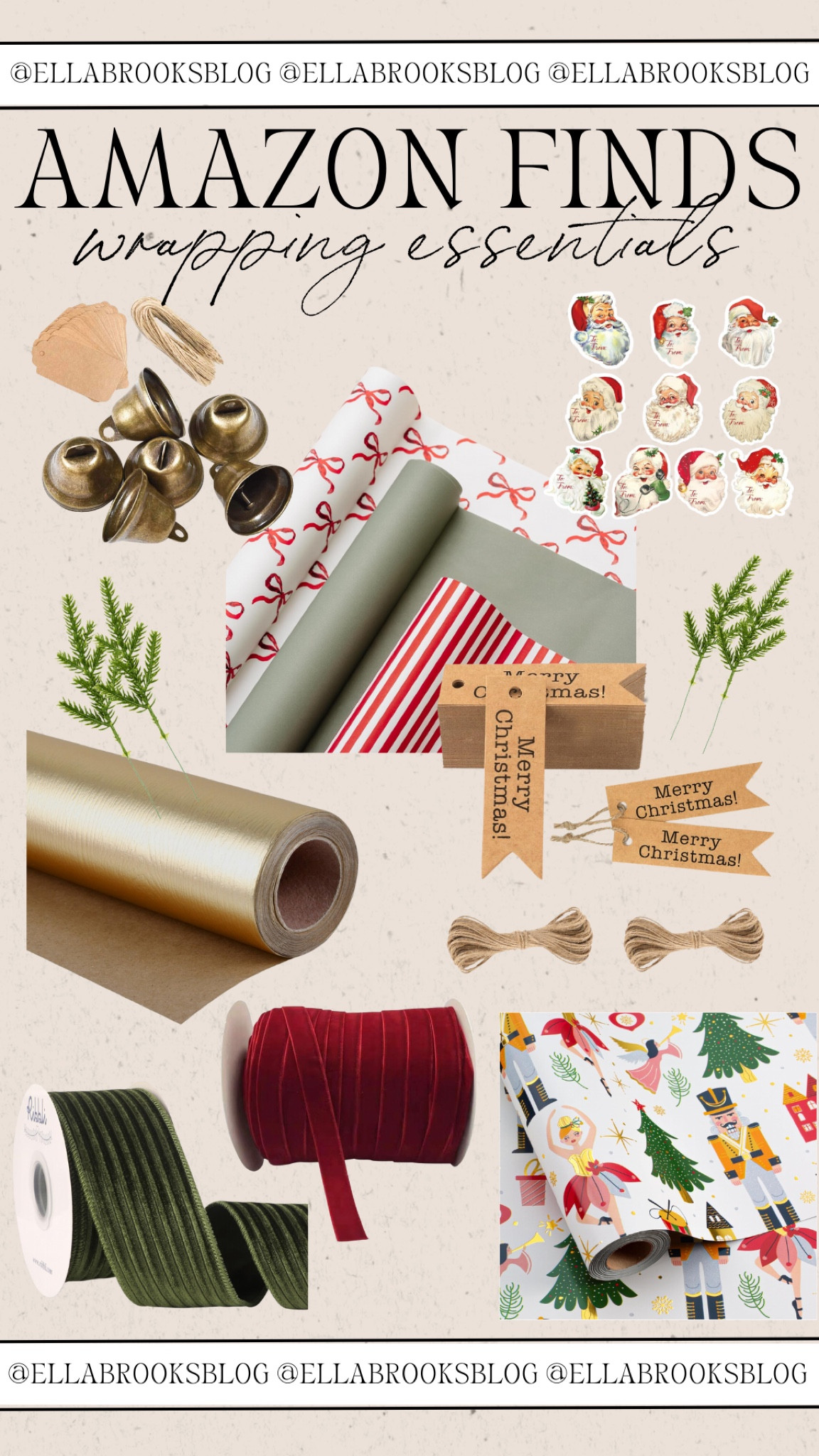 Amazon Finds: wrapping essentials


Amazon Christmas paper, holiday gift paper, Amazon holiday

#LTKStyleTip #LTKSeasonal #LTKHoliday