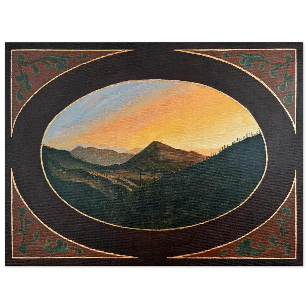 Paradise Valley Sunset Art Print | Western Montana Landscape Art Collection | Art by Allison Loui... | Etsy (US)