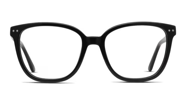 Muse Eloquence Shiny Black Eyeglasses | Includes FREE Rx Lenses | GlassesUSA