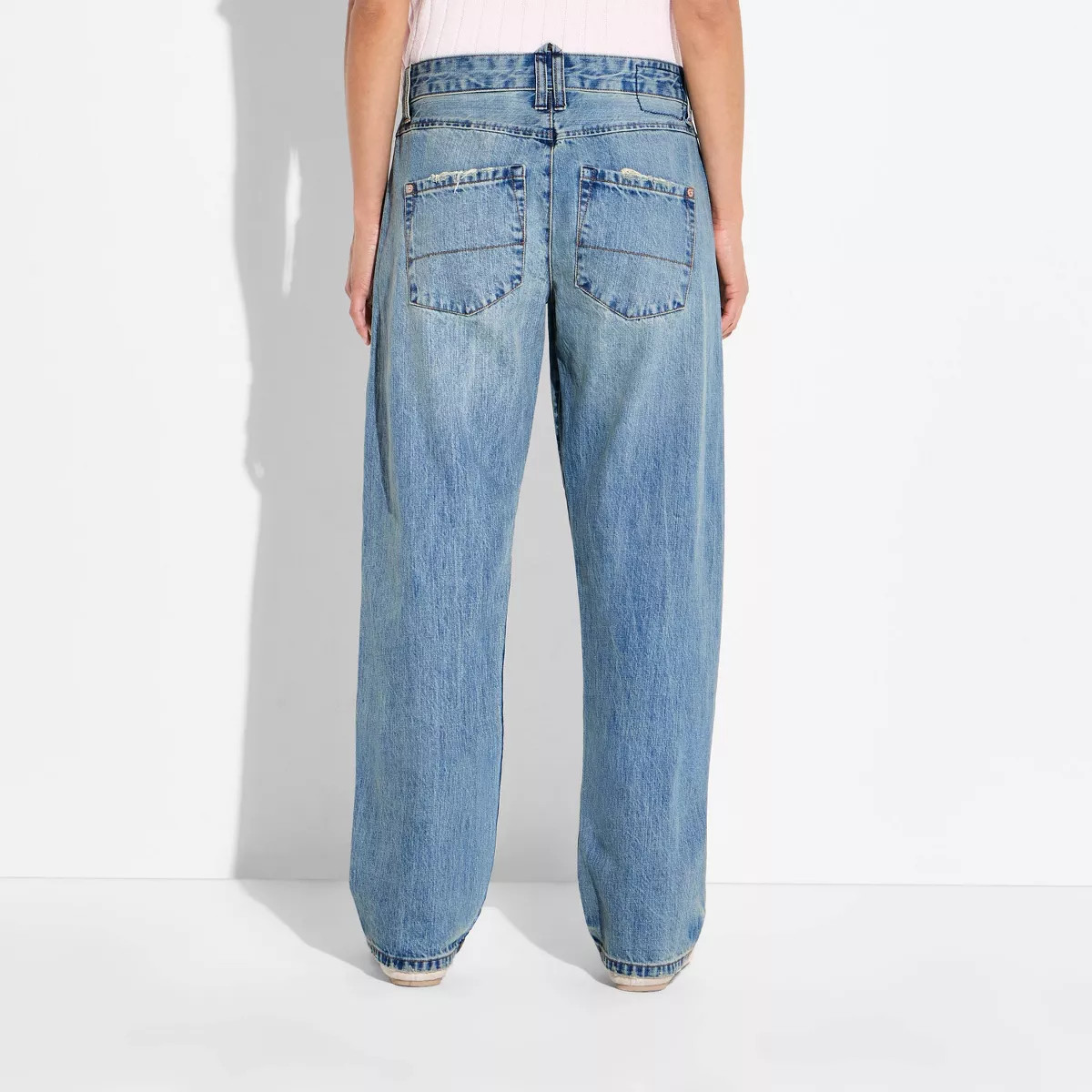 Women's Low-Rise Twisted Seam Jeans - Wild Fable\u2122 Light Wash 6 | Target