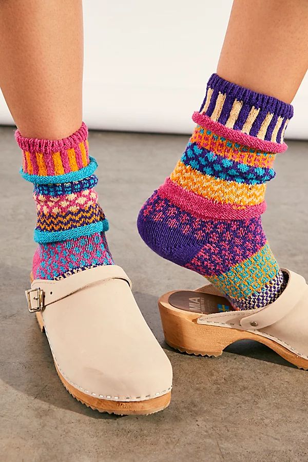 Coastal Crew Socks by Solmate Socks at Free People, Sunny, One Size | Free People (Global - UK&FR Excluded)