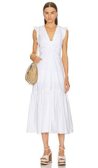 Wanda Dress in Oat Milk | Revolve Clothing (Global)