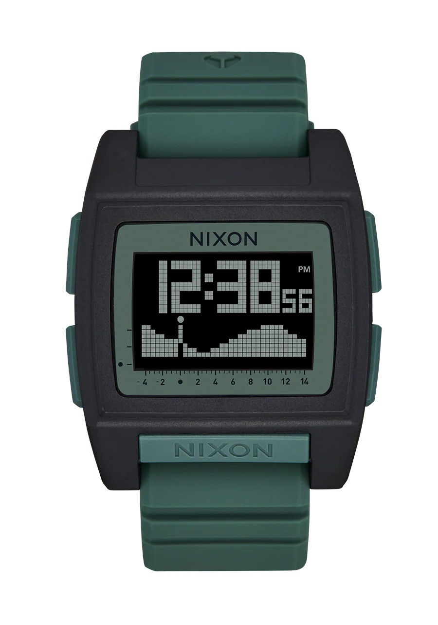 Base Tide Pro Watch | Black / Sage | Digital | Nixon (US & Canada)