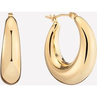 Large Puffy Hoops - 18k Gold Plated | BONHEUR JEWELRY