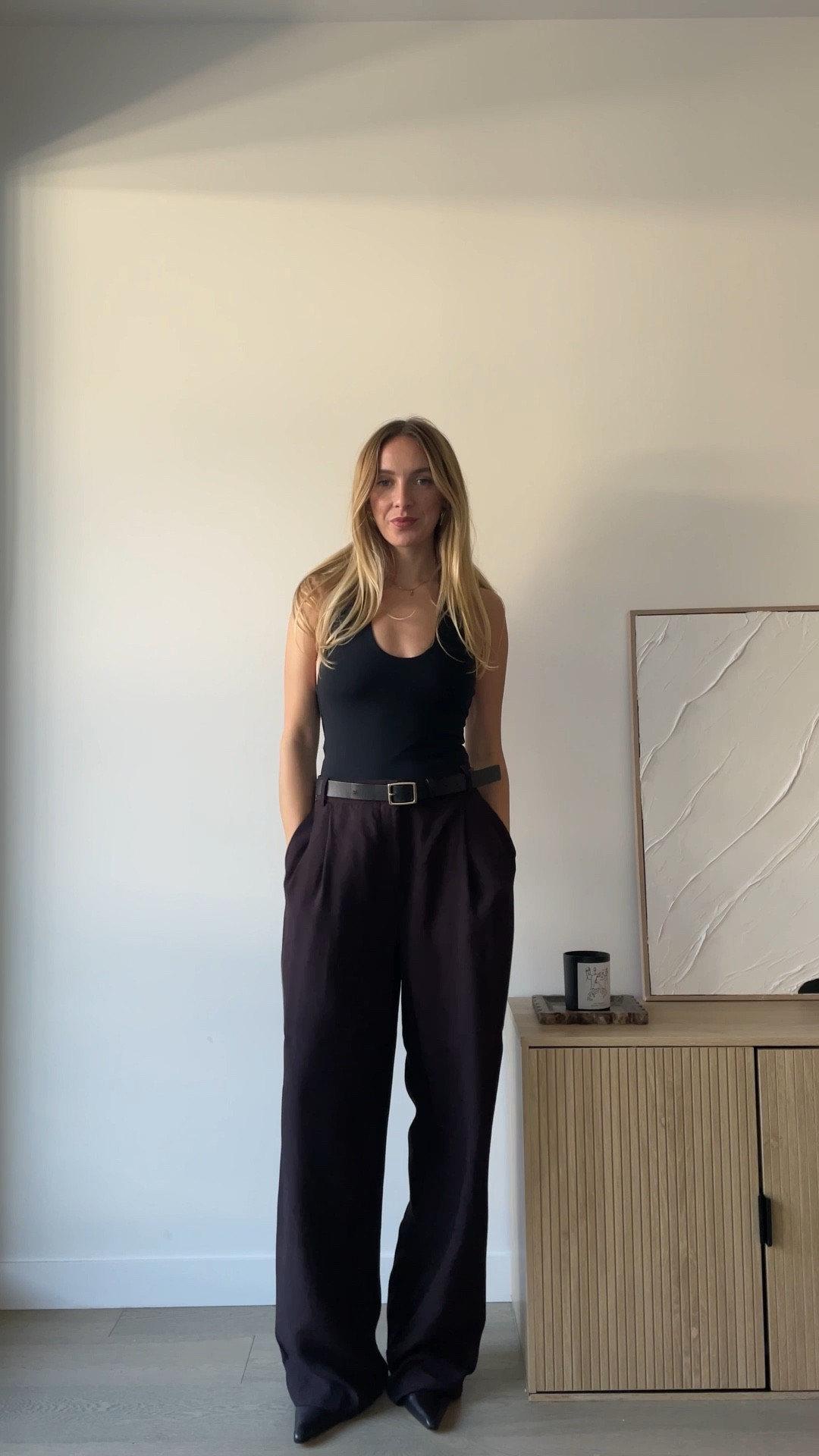 Love a black halter top and chocolate trousers combination 🤍 

#LTKaustralia #LTKautumn #LTKnewzealand