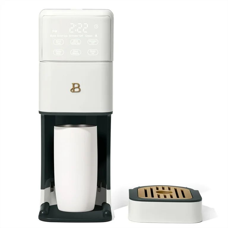 Beautiful Perfect Grind™ Programmable Single Serve Coffee Maker, White Icing by Drew Barrymore | Walmart (US)