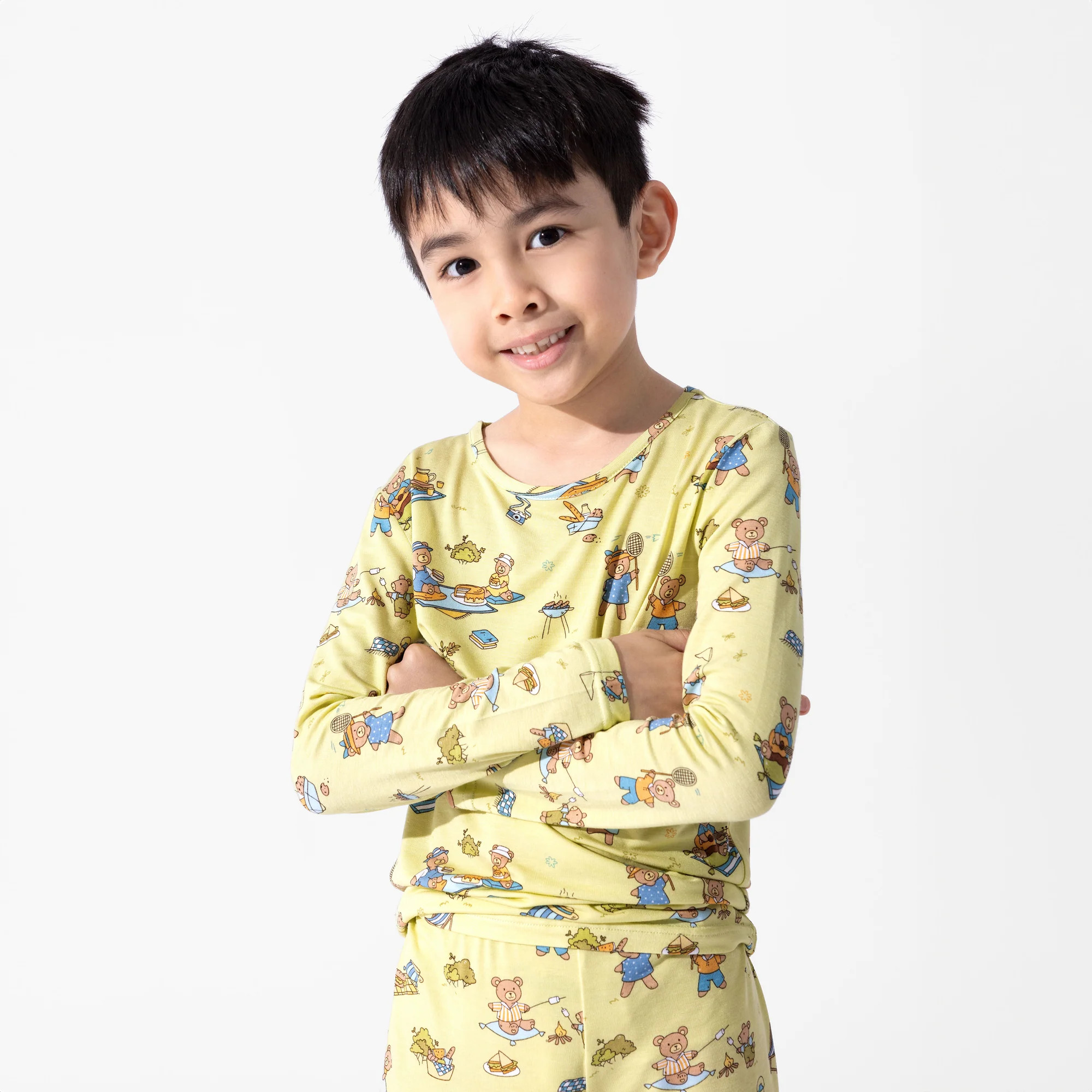 Teddy Bear Picnic Bamboo Kids Pajamas | Bellabu Bear