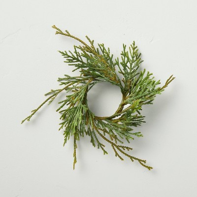 4pc Faux Cedar Plant Napkin Ring Set - Hearth & Hand™ with Magnolia | Target