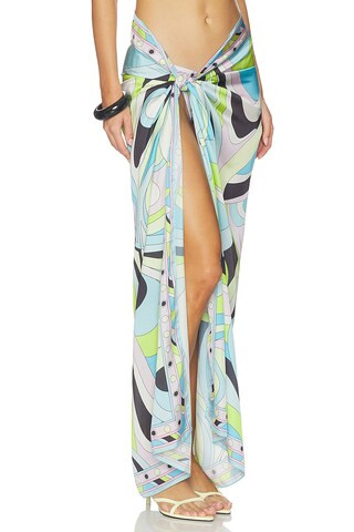 Long Scarf Skirt in Mars Blue | Revolve Clothing (Global)