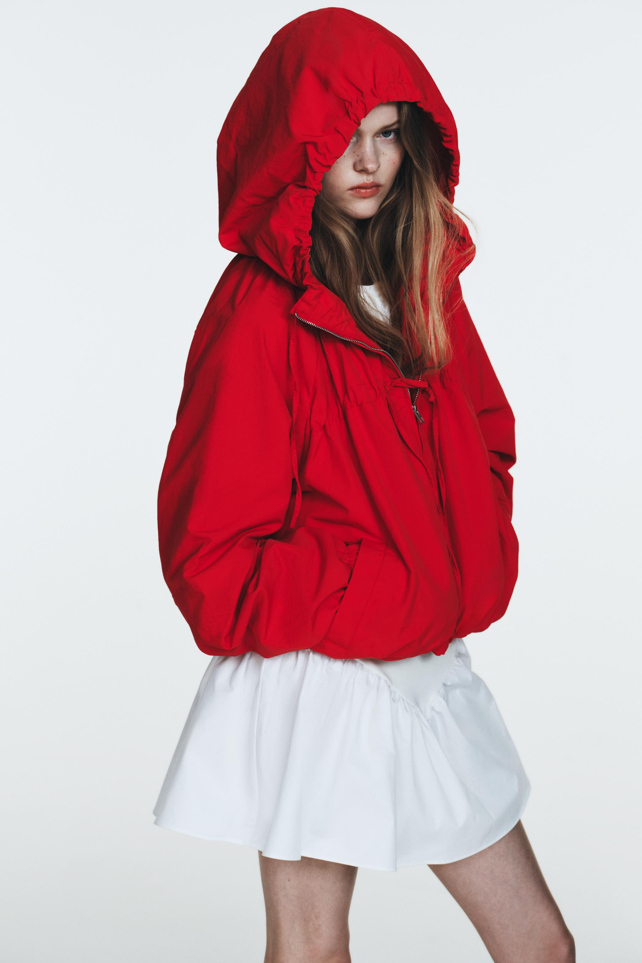 NYLON JACKET WITH TIES | Zara UK