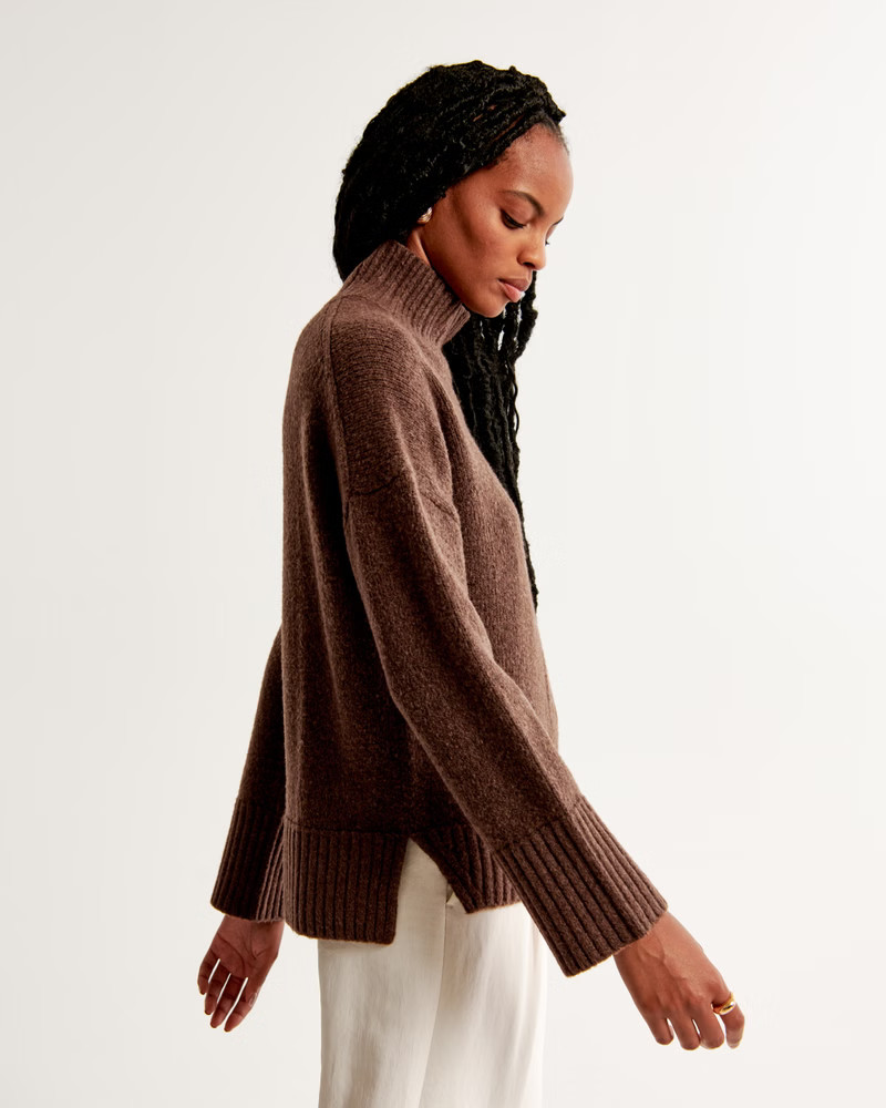 Women's Tuckable Easy Turtleneck Sweater | Women's Tops | Abercrombie.com | Abercrombie & Fitch (US)