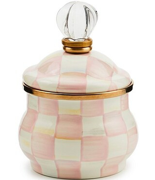 MacKenzie-Childs Courtly Check® Enamel Lidded Sugar Bowl | Dillard's | Dillard's