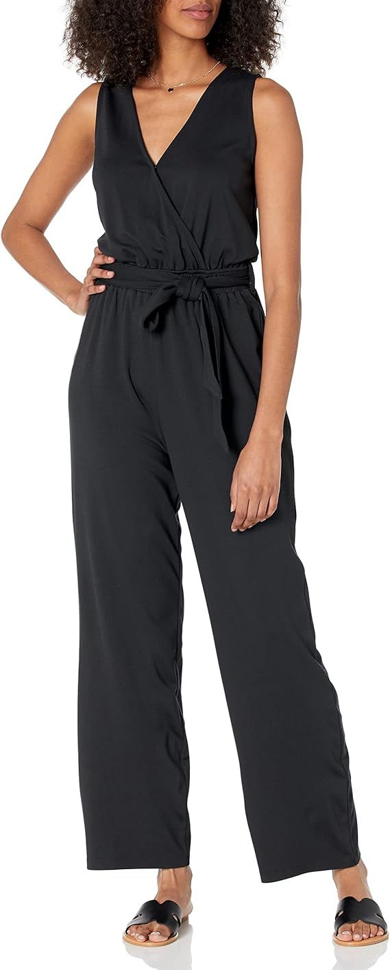 The Drop Women's @caralynmirand Sleeveless Wrap Jumpsuit | Amazon (US)