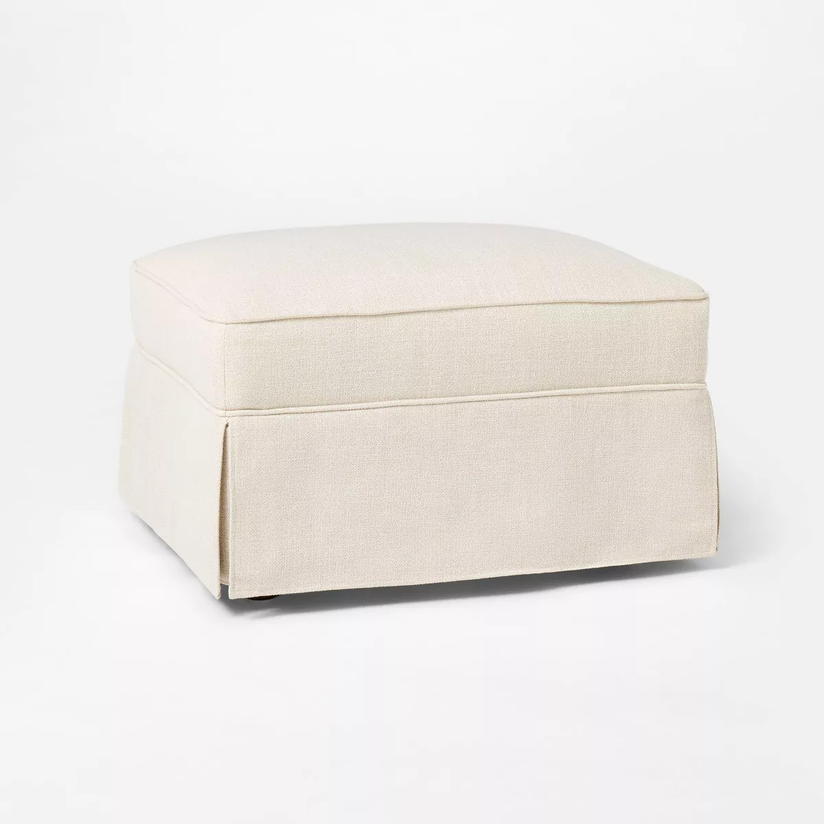 Vivian Park Ottoman Cream - Threshold™ designed with Studio McGee: Plywood Frame, Polyester, No... | Target