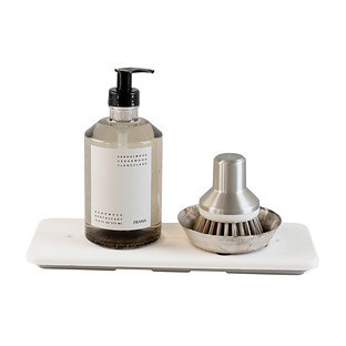Dorai Stone Sink Caddy Beige | The Container Store