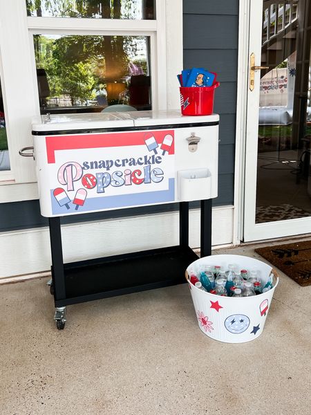 This rolling cooler is amazing for hosting parties! Linking the drink buckets and the koozies which were a huge hit!

Patriotic birthday party, July 4th party, one little firecracker party 

#LTKstyletip #LTKSeasonal #LTKbaby