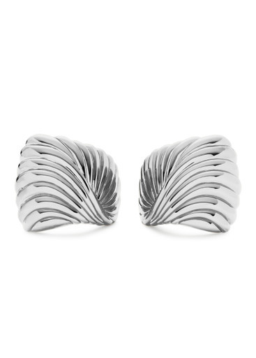 Ripple silver-plated stud earrings | Harvey Nichols