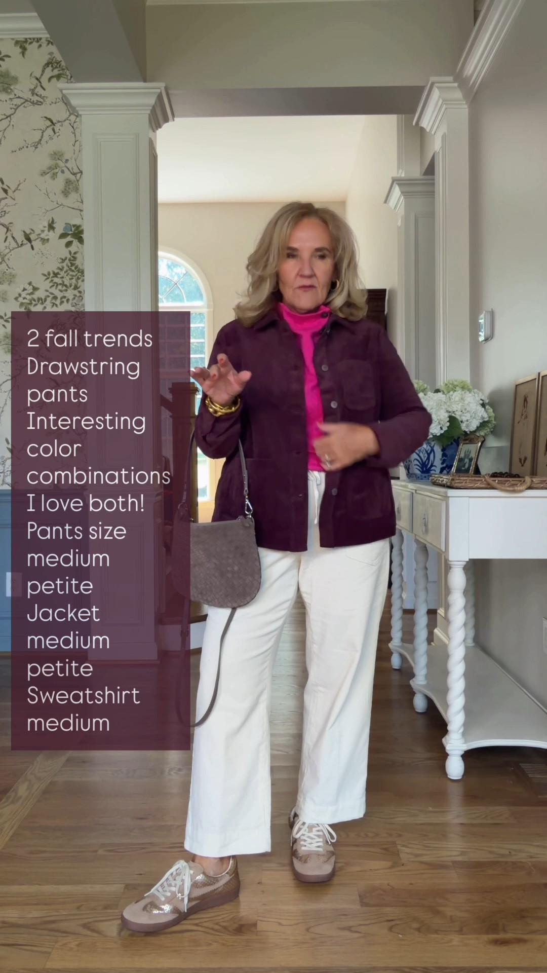 #talbotspartner #talbots #ad @talbotsofficial
Favorite time of year to shop! Sizing details below so you can create your own fall capsule and outfits
LIghtweight corduroy drawstring ankle pants medium petite
Embroidered blouse medium petite
Corduroy swing jacket medium petite
Satin blouse medium petite
Navy Corduroy blazer 10 petite (roomy enough for a nice sweater layer underneath)
Pink cable knit sweatshirt medium
Black dress 8 regular (I like this longer midi length on me)

Fall outfits drawstring pants corduroy jacket fall jackets

#LTKOver40 #LTKSaleAlert #LTKootd